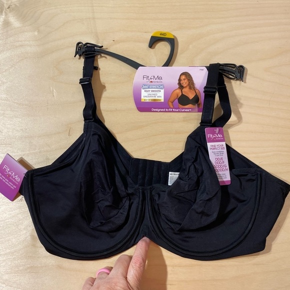 Fruit of the Loom Fit For Me Unlined Underwire Bra 44 D (JJ) - Picture 1 of 8